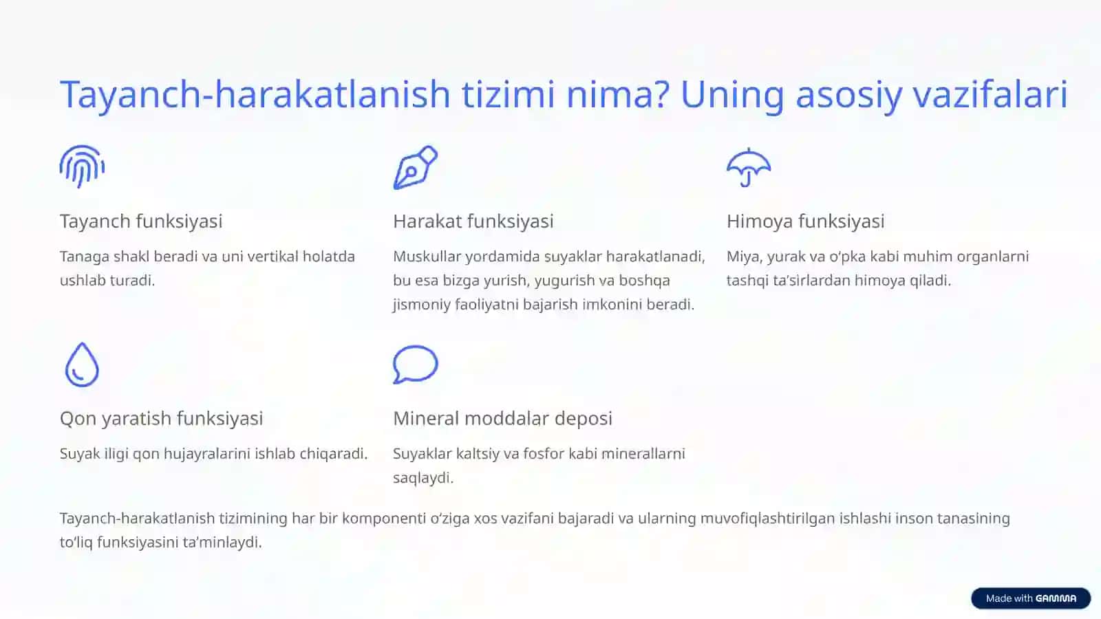 Tayanch-harakatlanish tizimi: Qaddi-qomat, salomatlik va kasalliklar 2