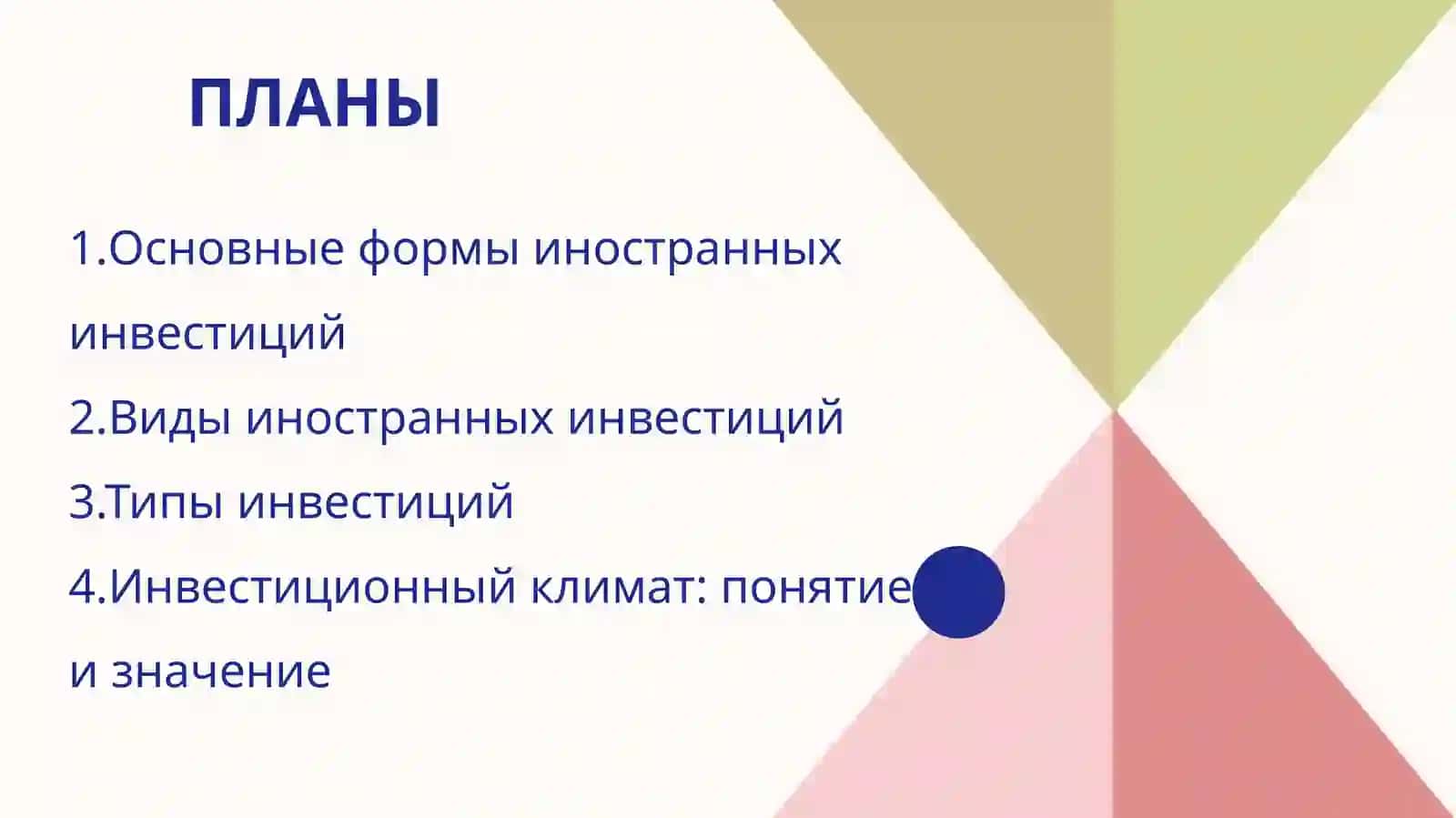 Формы и виды Иностранных инвестиций 2
