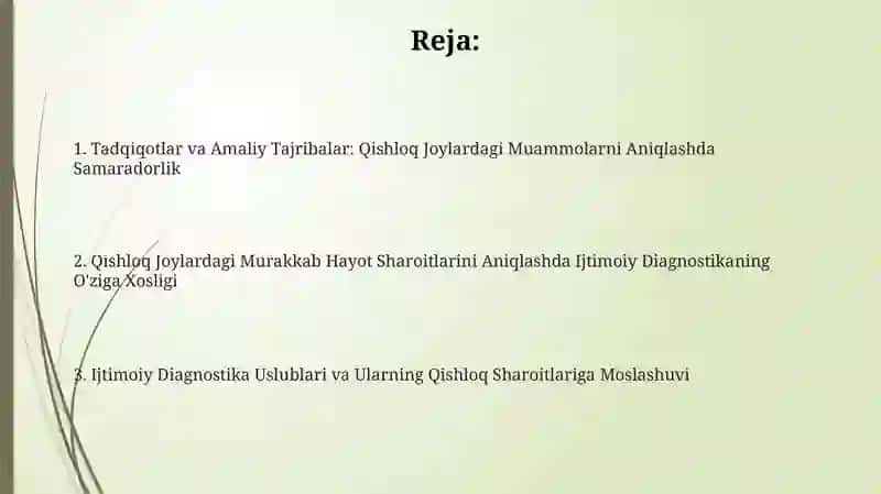 Qishloq Joylardagi Murakkab Hayot Sharoitlarini Aniqlashda Ijtimoiy Diagnostikaning O'ziga Xosligi 2
