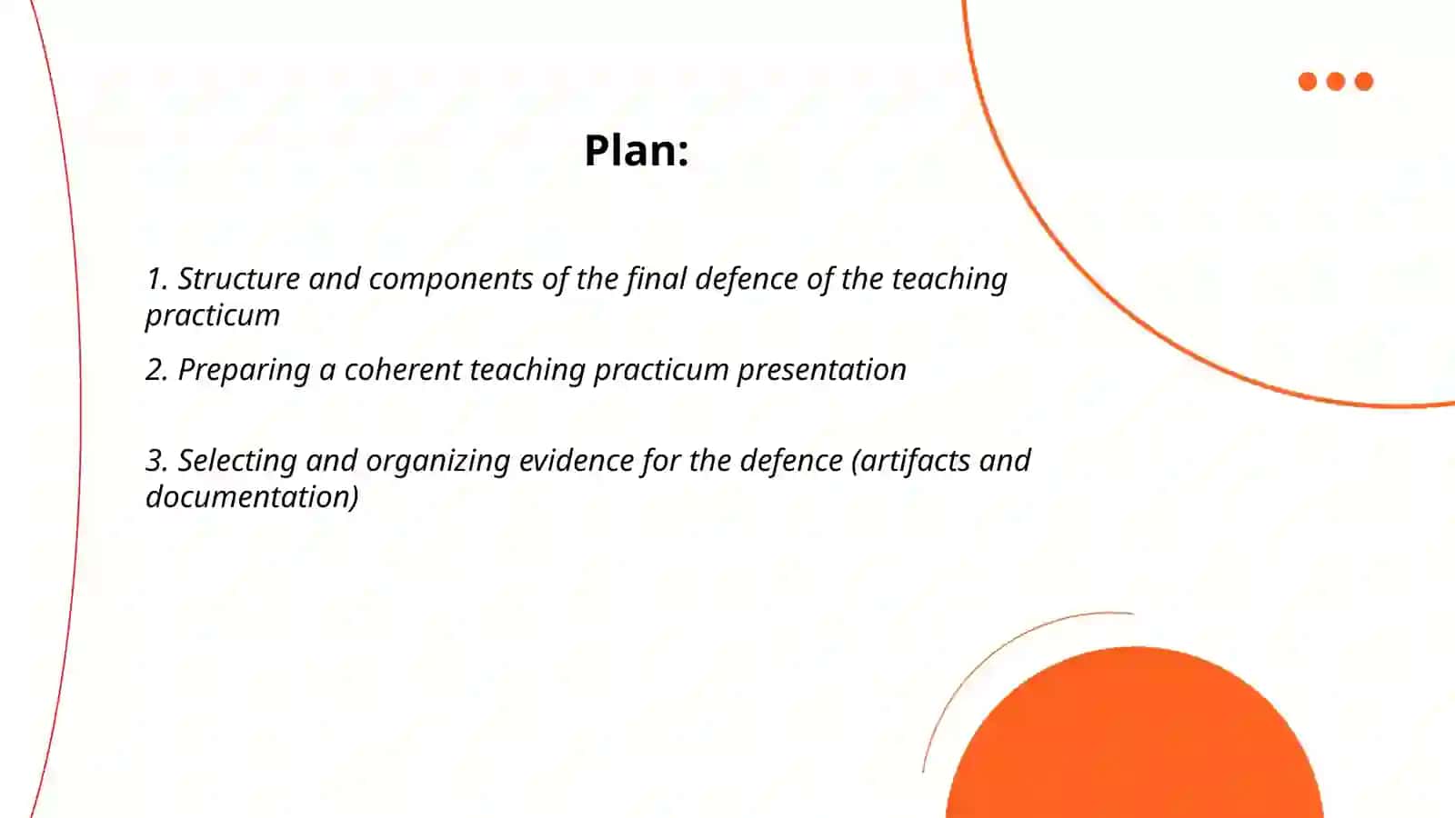 Final Defence of the Teaching Practicum 2