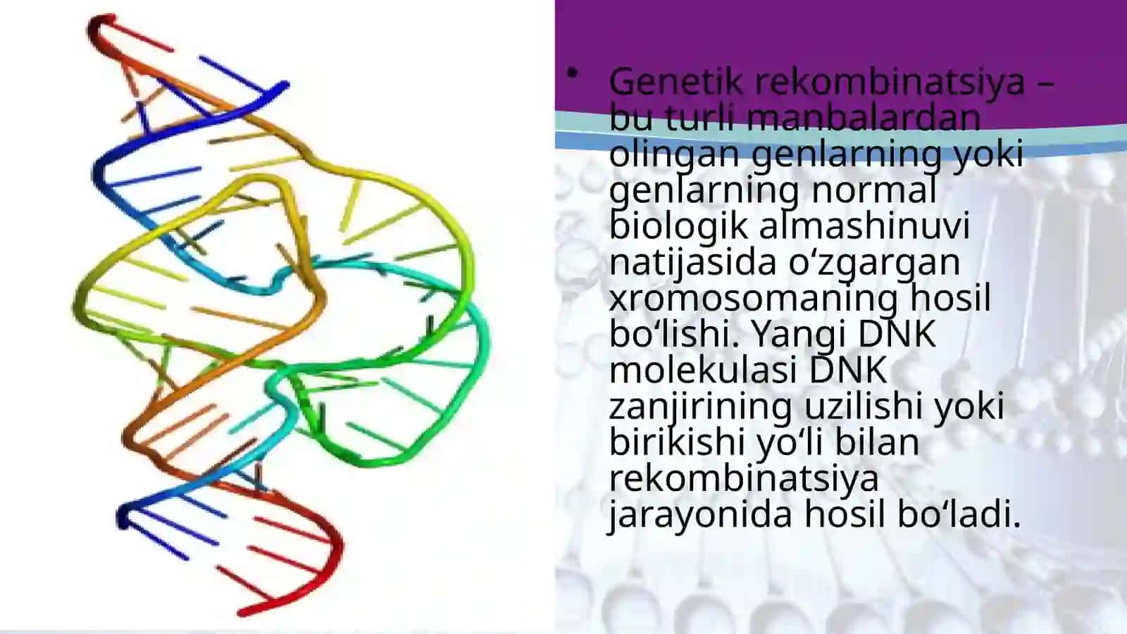 Tibbiyotda DNK rekombinantlarini qoʻllanilishi 2
