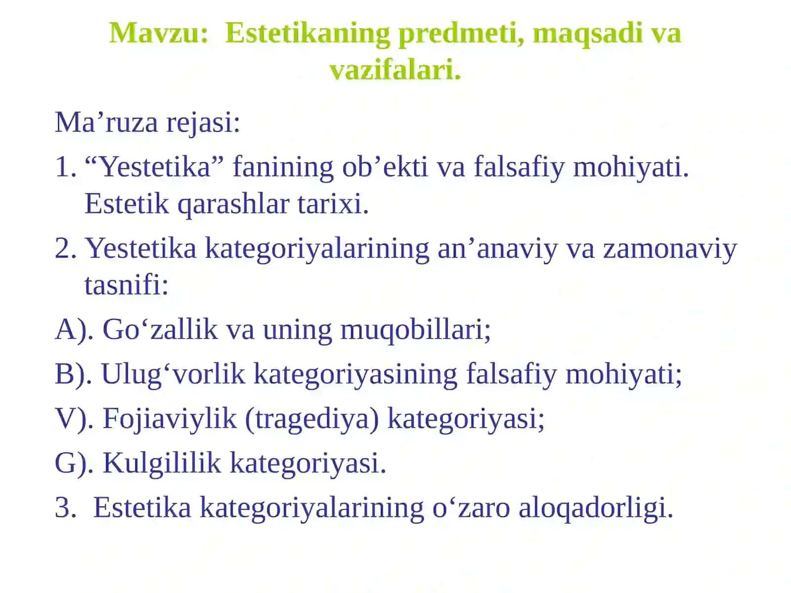 Nafosat falsafasi 2