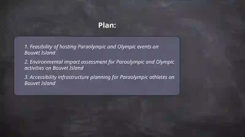 Feasibility of hosting Paraolympic and Olympic events on Bouvet Island 2