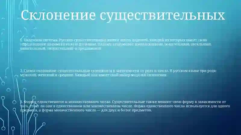 Склонение Имен Существительных В Единственном И Множественном Числе 2