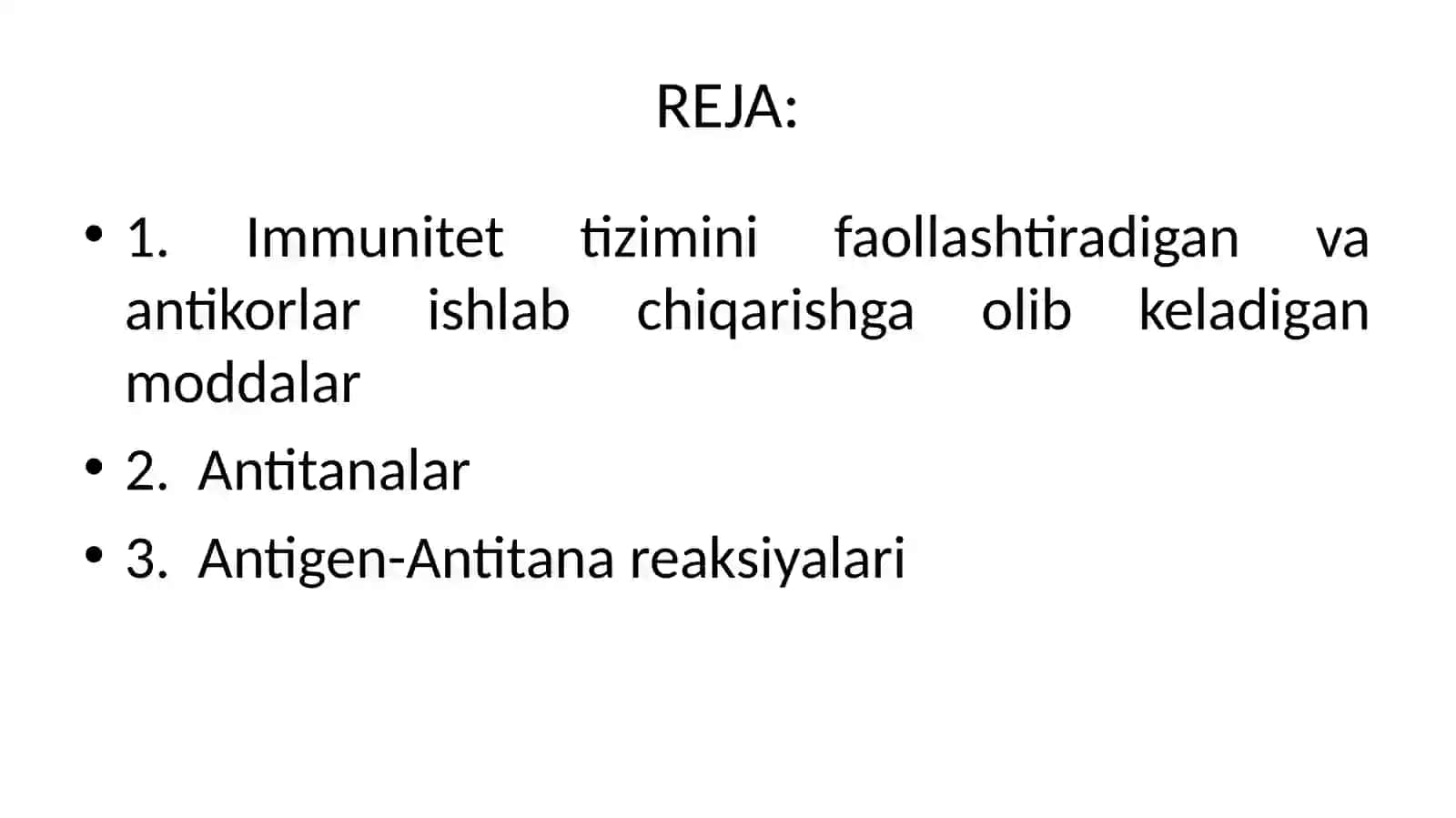 Antigen va antitana, ularning ahamiyati 2