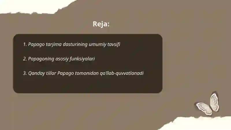 Papago tarjima dasturi 2