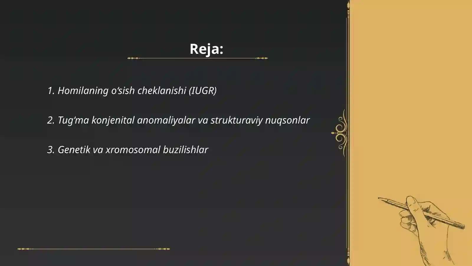 Ona qornida rivojlanish patologiyasi 2