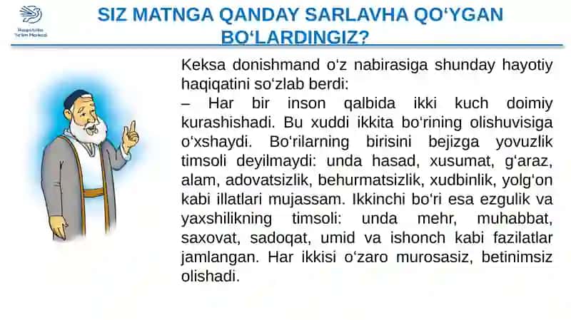 Mustaqil yechimlar 2