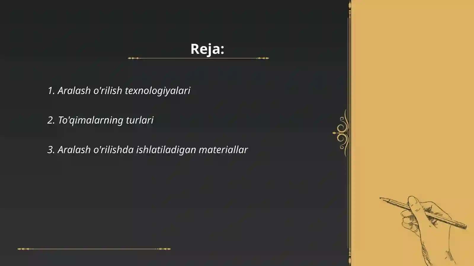 Aralash o'rilish texnologiyalari 2