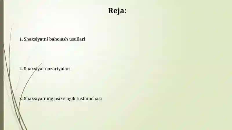 Psixologiyada shaxs tushunchasi 2