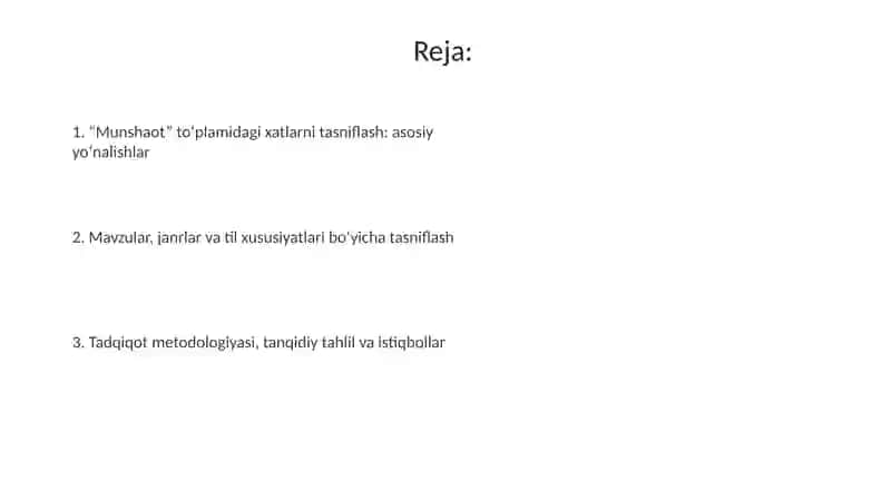 "Munshaot" asaridagi maktublar tasnifi 2