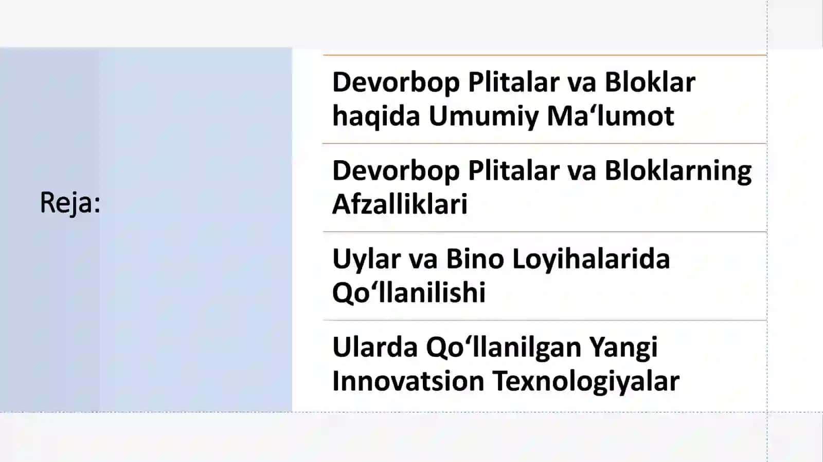 Zamonaviy devorbop pilitalar va bloklar 2