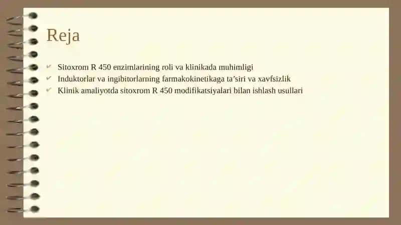 Sitoxrom R 450 induktorlari va ingibitorlari 2