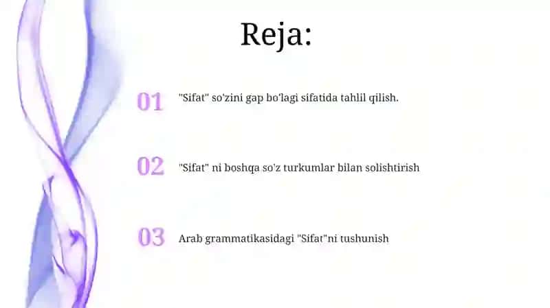 Sifat soʻz turkimi 2