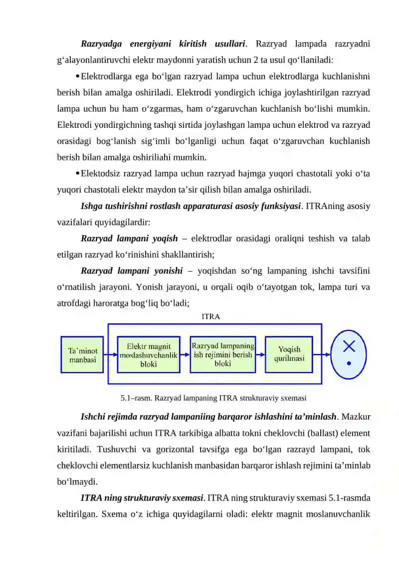 Ishga tushirishni rostlash apparati 2