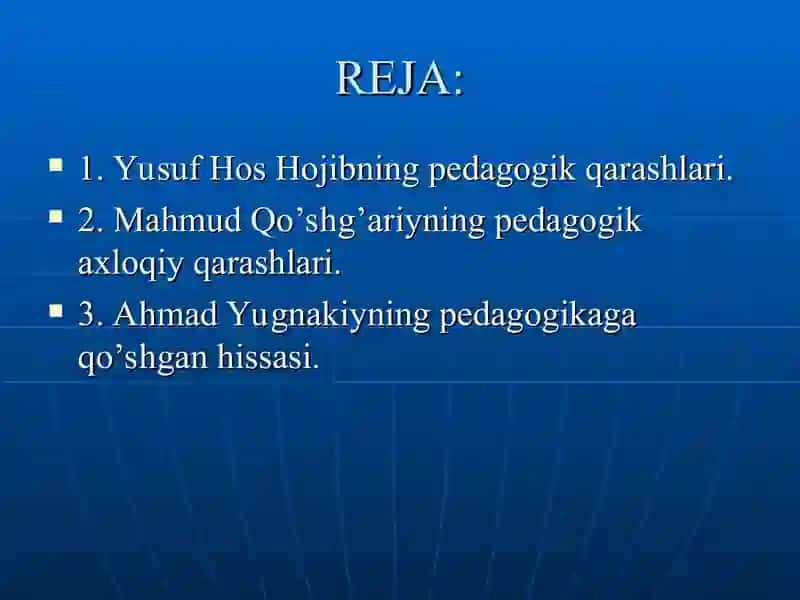 Yusuf Hos Hojib, Mahmud Qo’shg’ariy va Ahmad Yugnakinyning axloqiy qarashlari 2