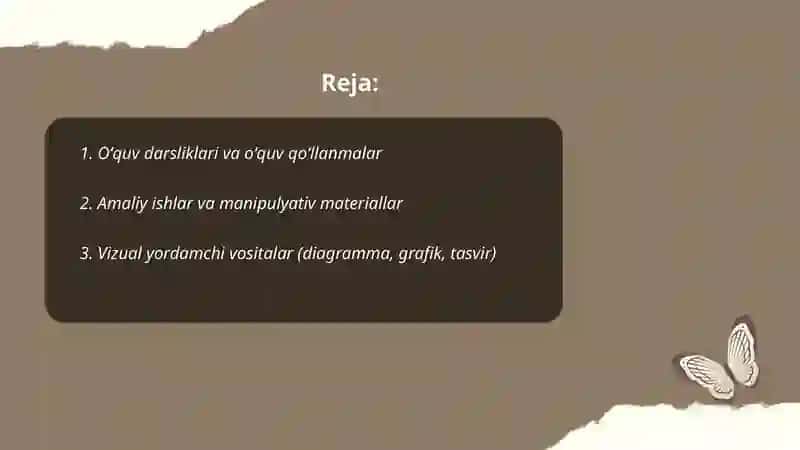 Matematik tushunchalarni shakllantirish manbalari 2