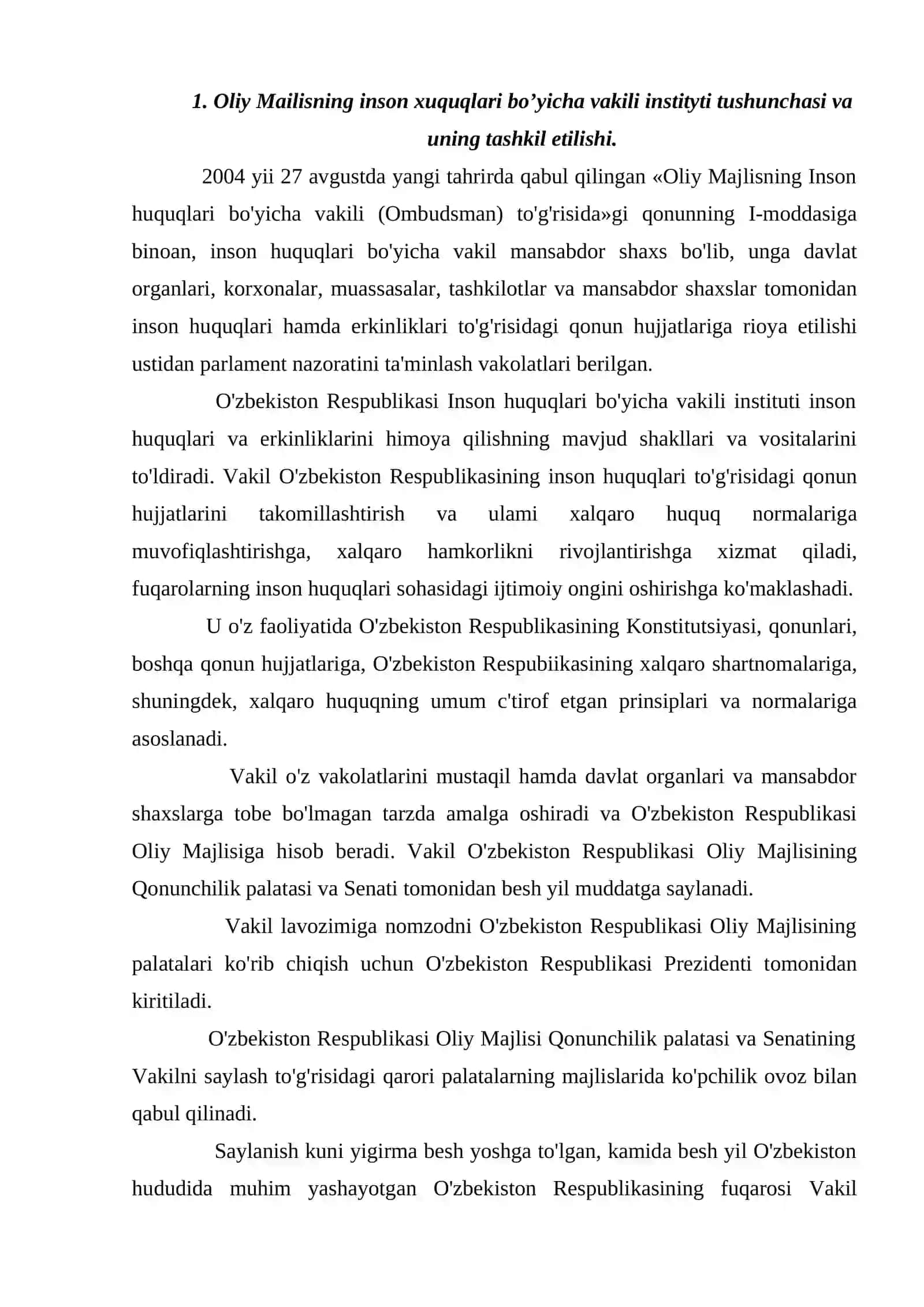 Oliy Majlis Inson huquqlari bo'yicha vakili (Ombudsman) 2