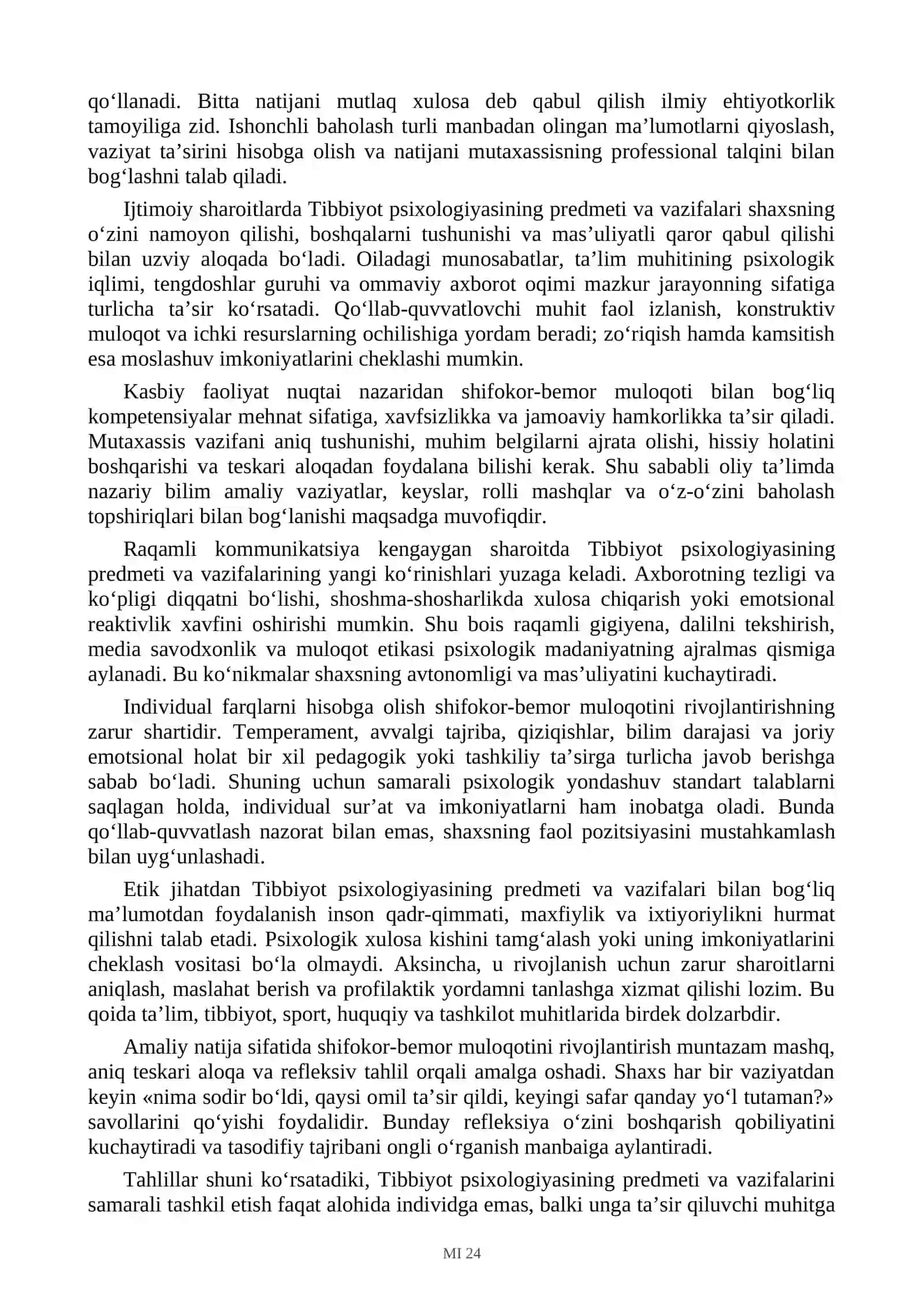 Tibbiyot psixologiyasi reja 2