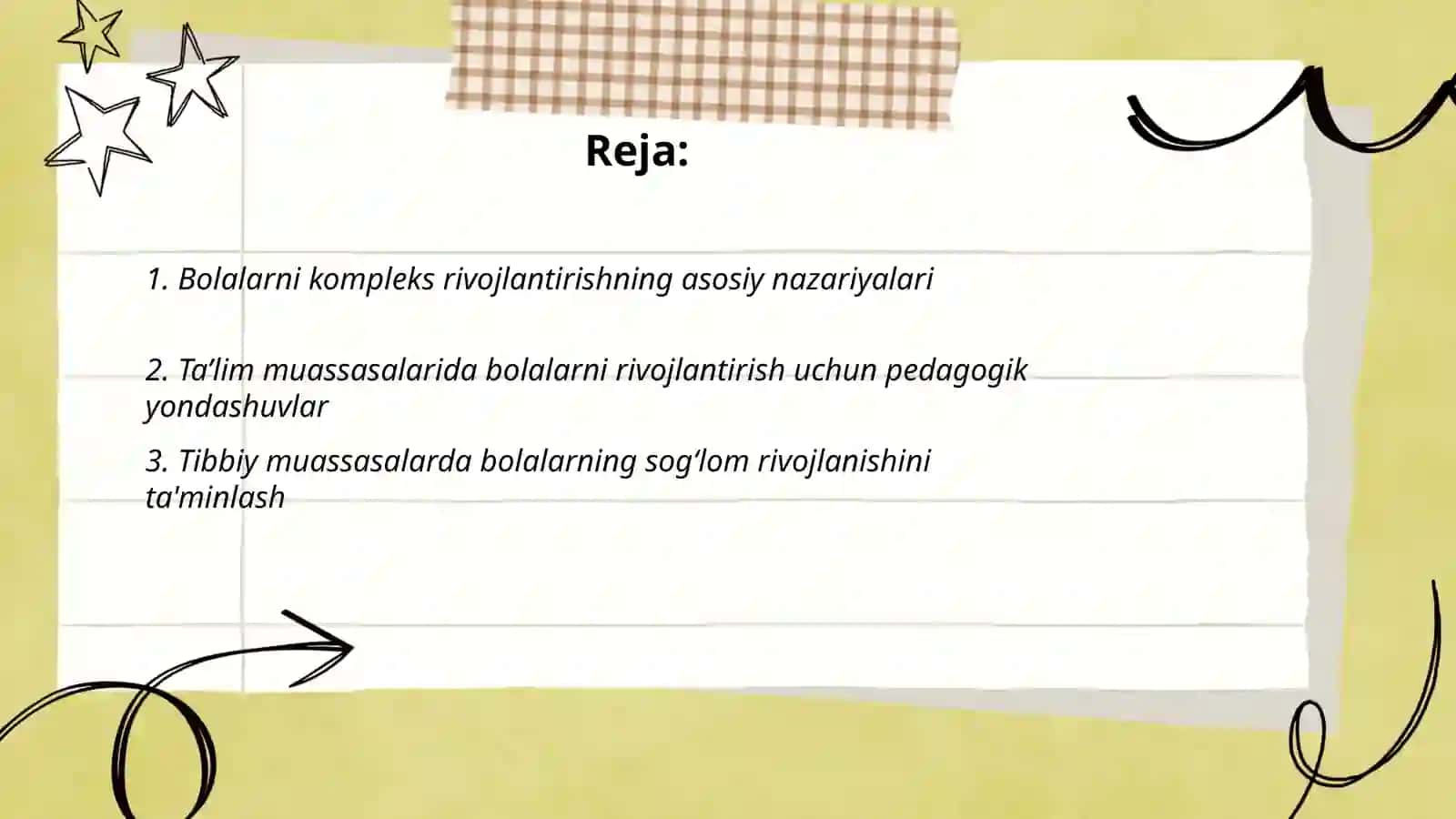 Ta’lim va tibbiy muassasalarda bolalarni kompleks rivojlantirish tamoyillari 2
