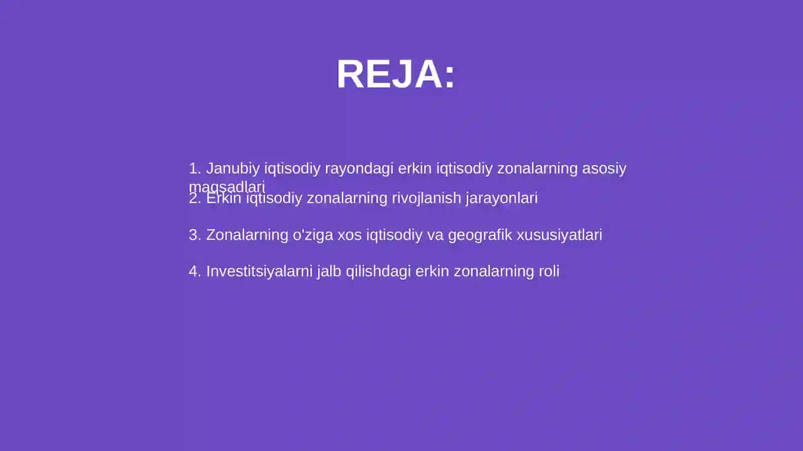 Janubiy iqtisodiy rayondagi erkin iqtisodiy zonalarning rivojlanishining o‘ziga xos jihatlari 2