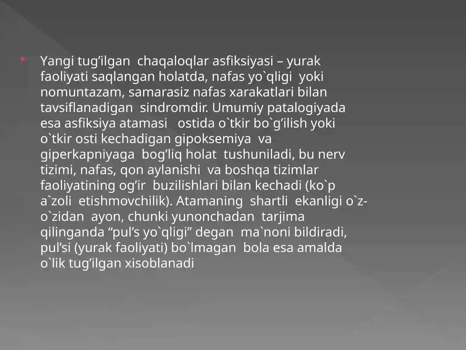 YANGI TUG’ILGAN CHAQALOQLAR ASFIKSIYASI 2