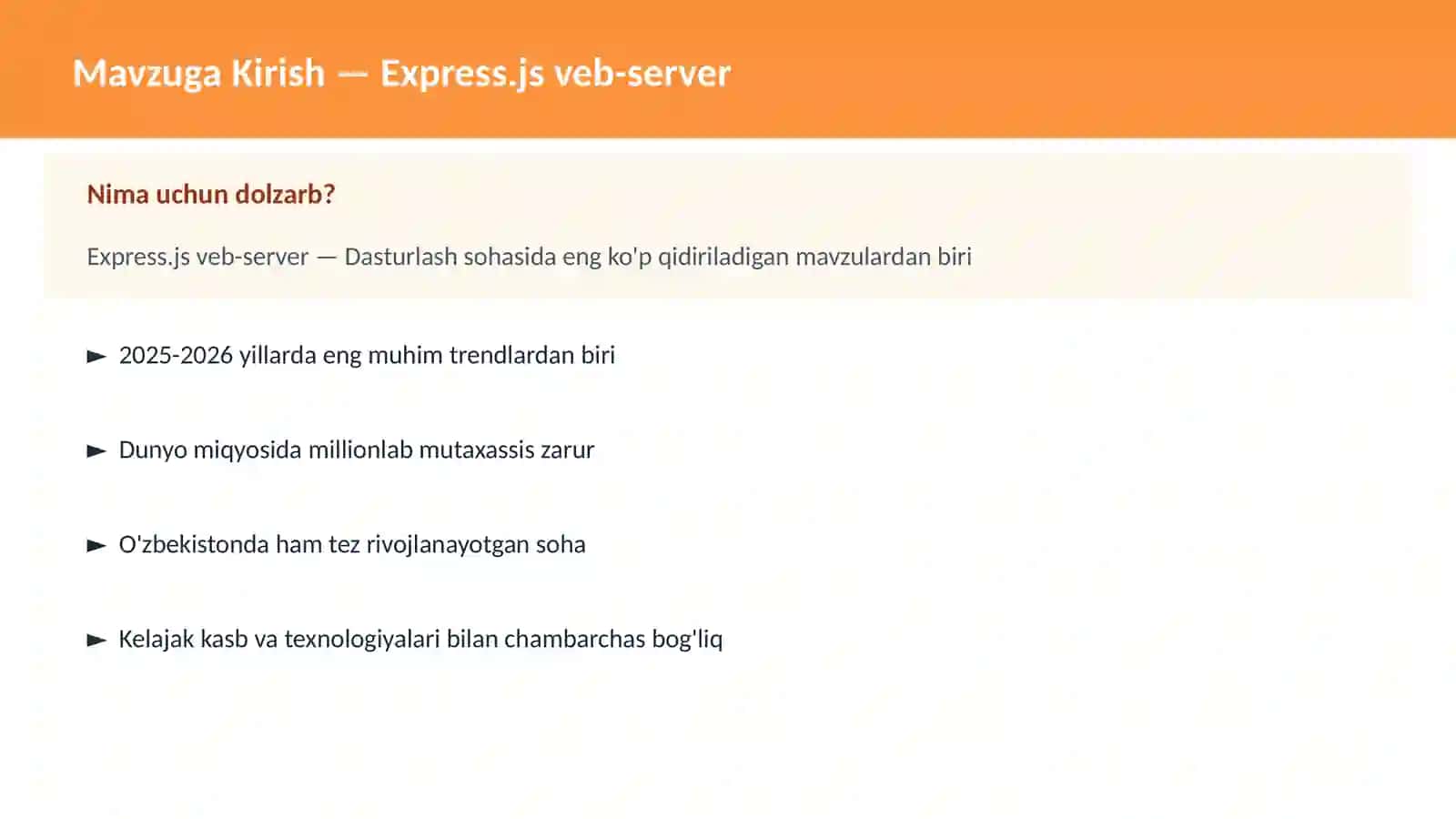 Express.js veb-server 2