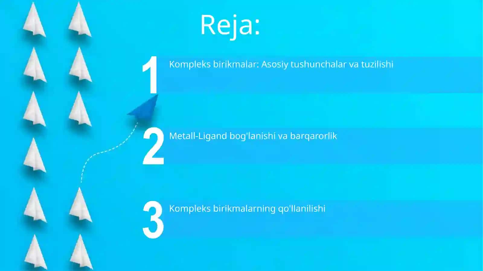 Turli xil ligandlar bilan kompleks birikmalar 2