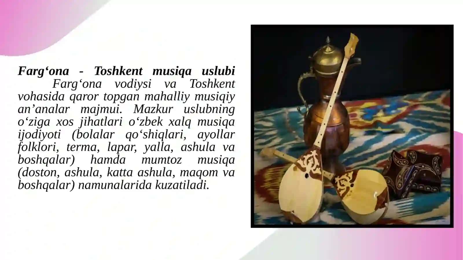 FARG'ONA-TOSHKENT MUSIQA USLUBI VA HUDUDGA XOS CHOLG‘ULAR 2
