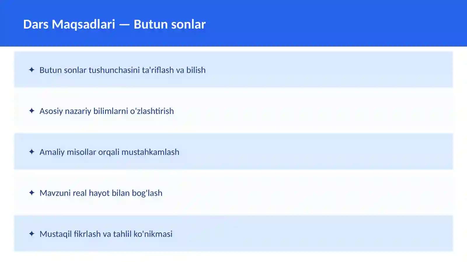 Sonlar nazariyasi 2