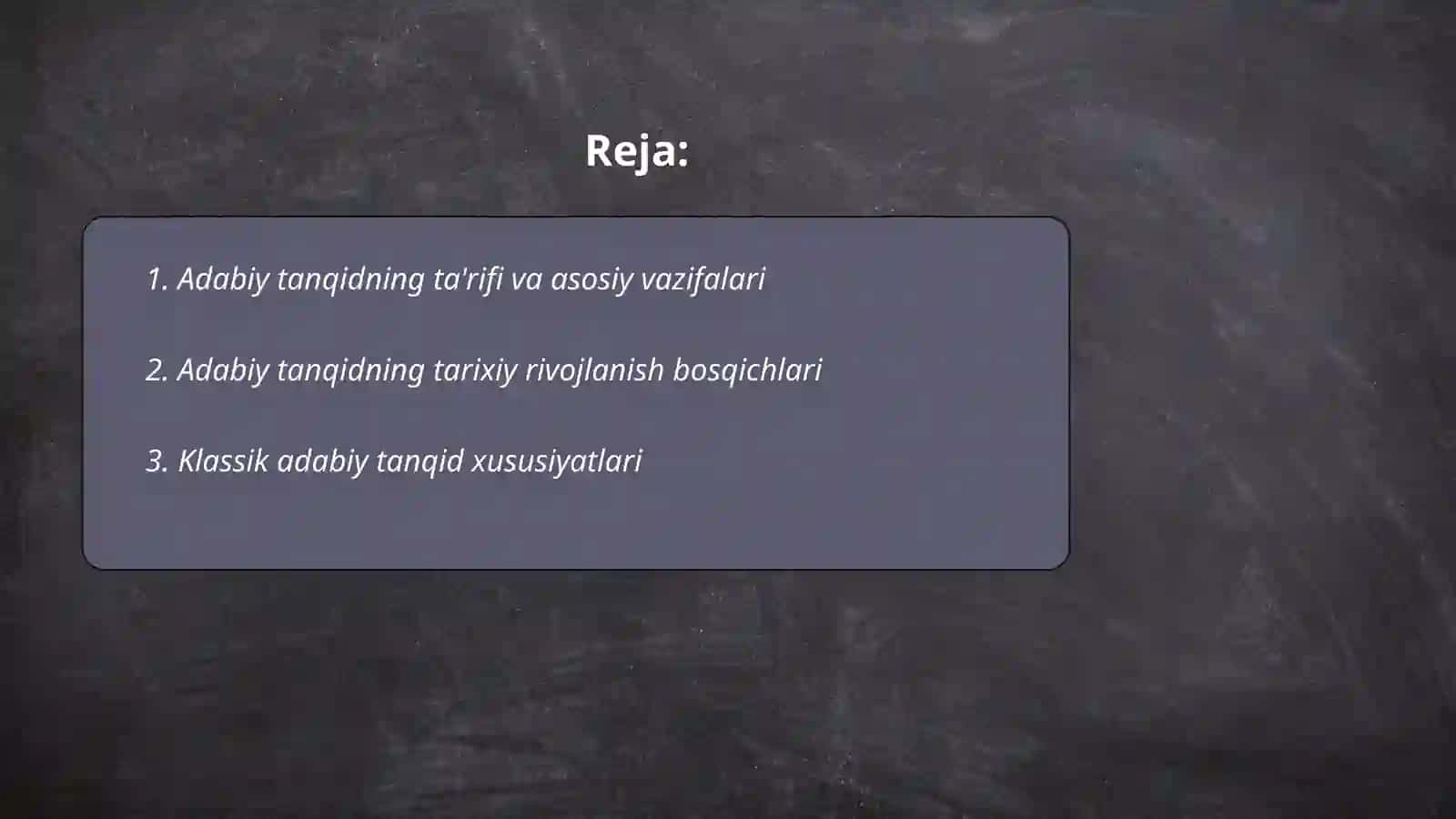 Adabiy tanqidning o'ziga xos xususiyatlari va rivojlanish bosqichlari 2