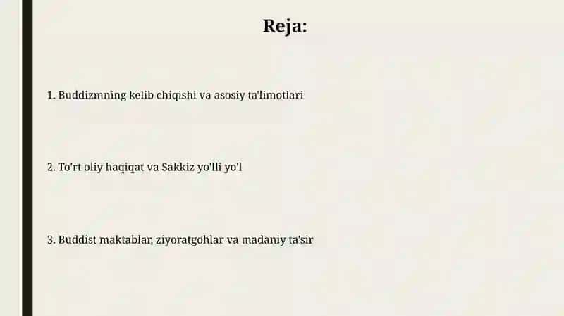 Buddizm dini tarixi va asosiy g‘oyalari 2