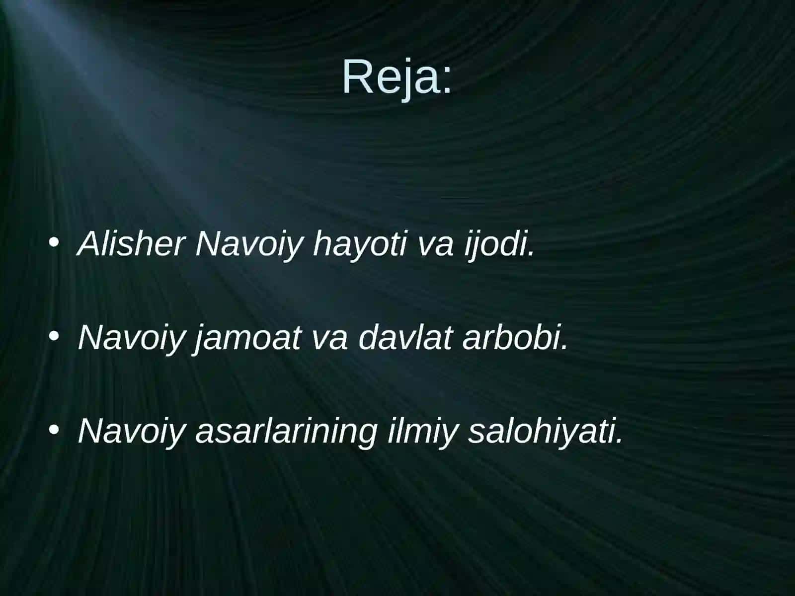 Alisher Navoiy hayoti va ijodi 2