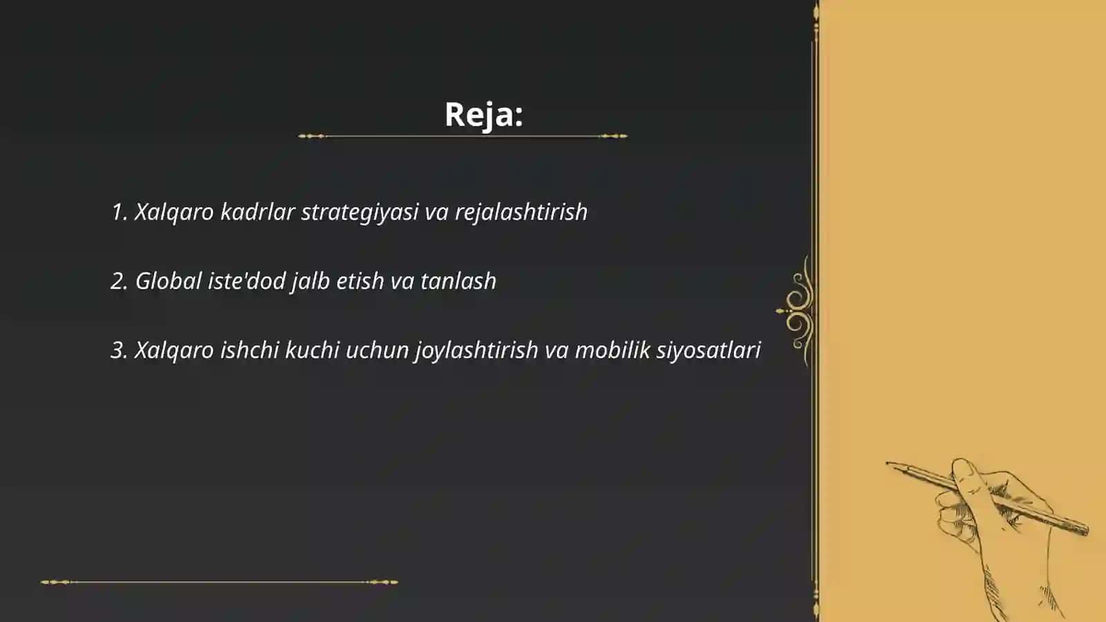 Xalqaro kadrlar menejmenti: xalqaro ishchi kuchini yaratish 2