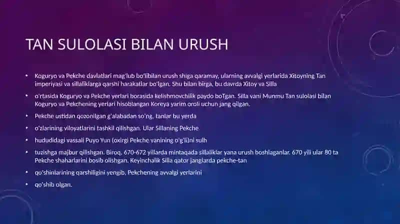 Tan sulolasi bilan urush 2