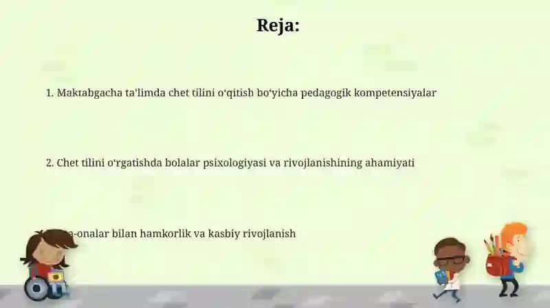 Chet tilini o'qitish bo'yicha pedagogik kompetensiyalar 2