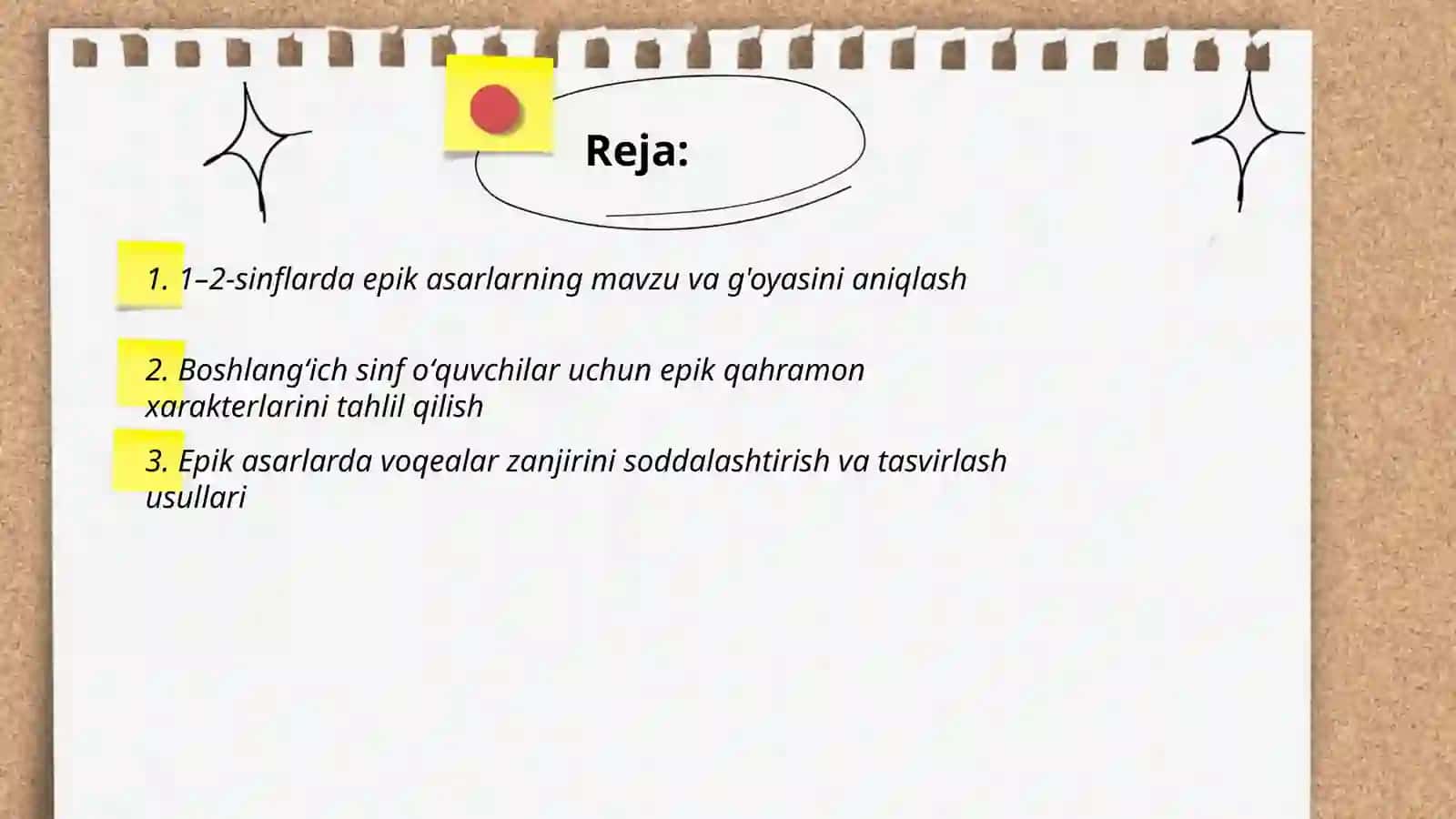1-2-sinfl oʻqish savodxonligidan epik asarlar tahlili 2