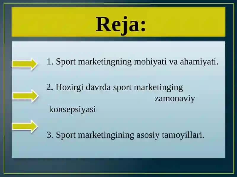 Sport marketingi asoslari 2