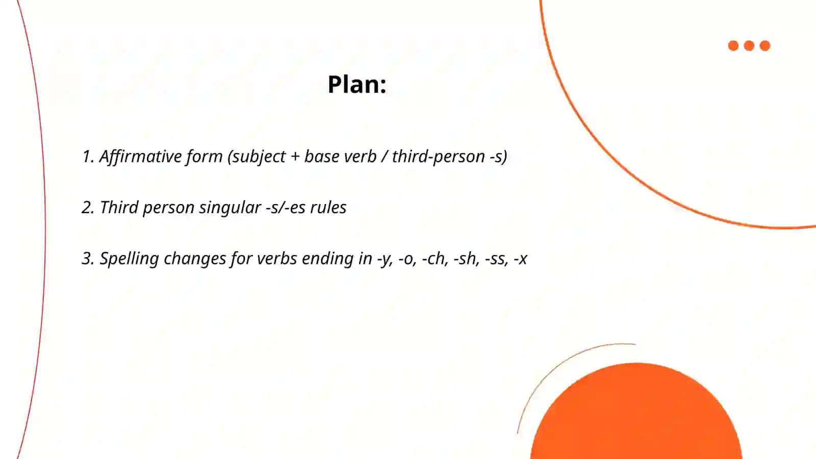 Present Simple 2
