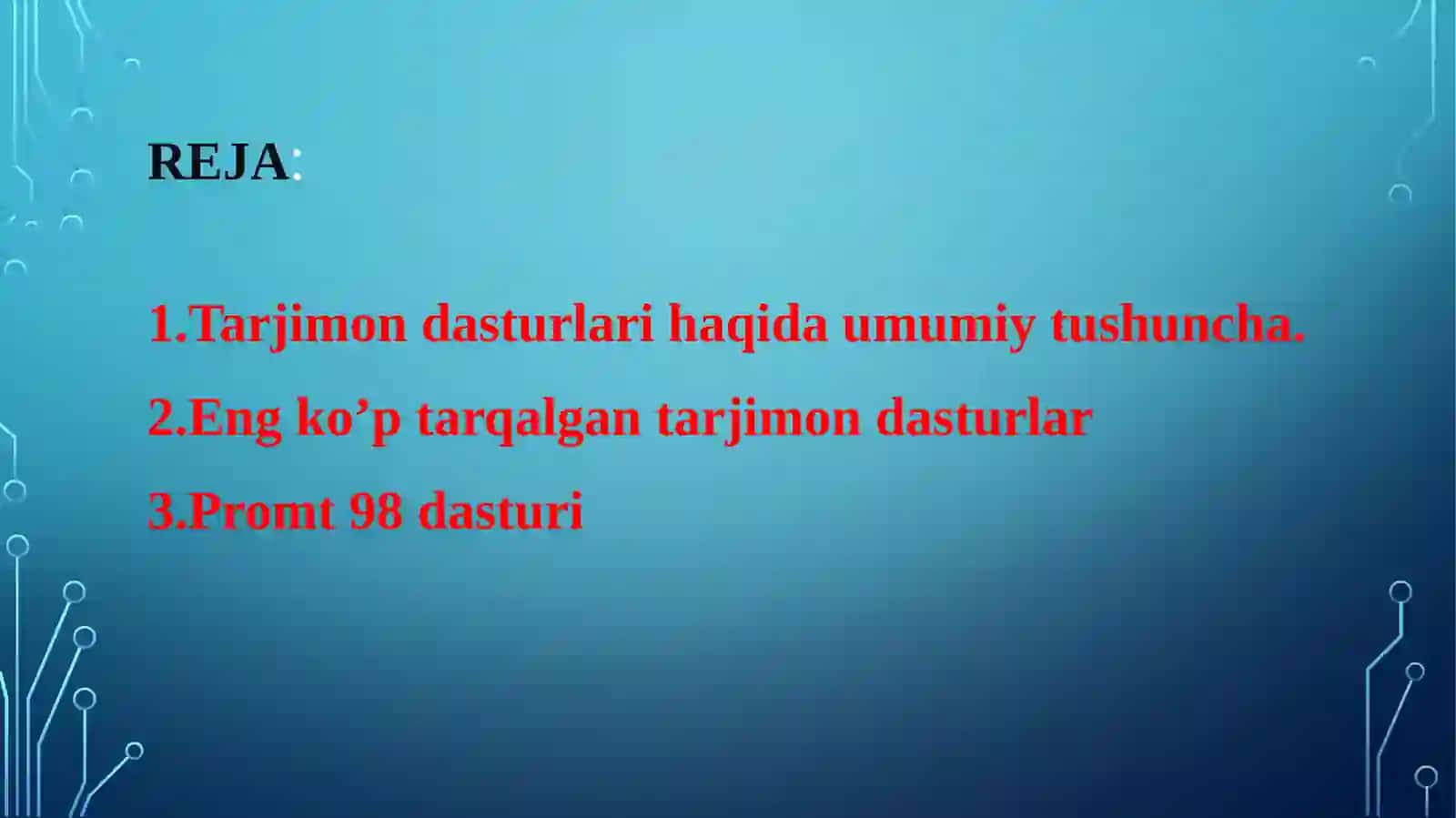 Tarjimon dasturlardan foydalanish 2