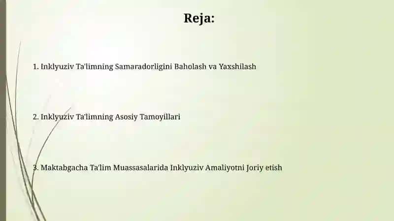 Inklyuziv Ta'limning Samaradorligini Baholash va Yaxshilash 2