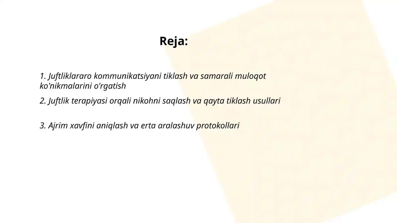 Ajrim yoqasidagi oilalar bilan olib boriladigan korreksion ishlar 2