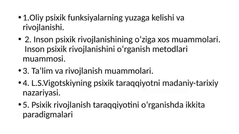Psixologik yordam vaqtida asosiy konsepsiya va usullar dan foydalanish 2