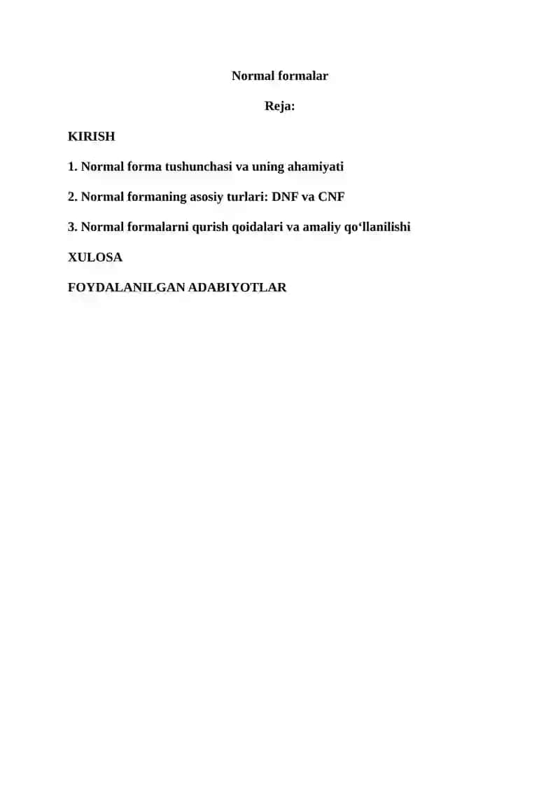 Normal formalar 2