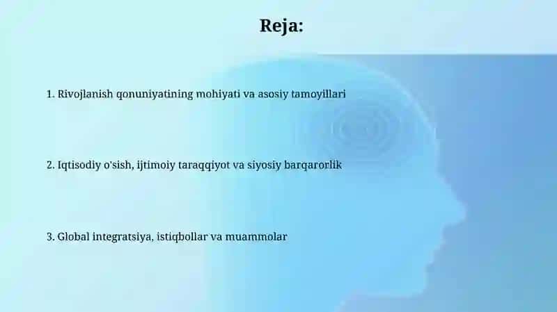 Rivojlanish qonuniyatining mohiyati 2