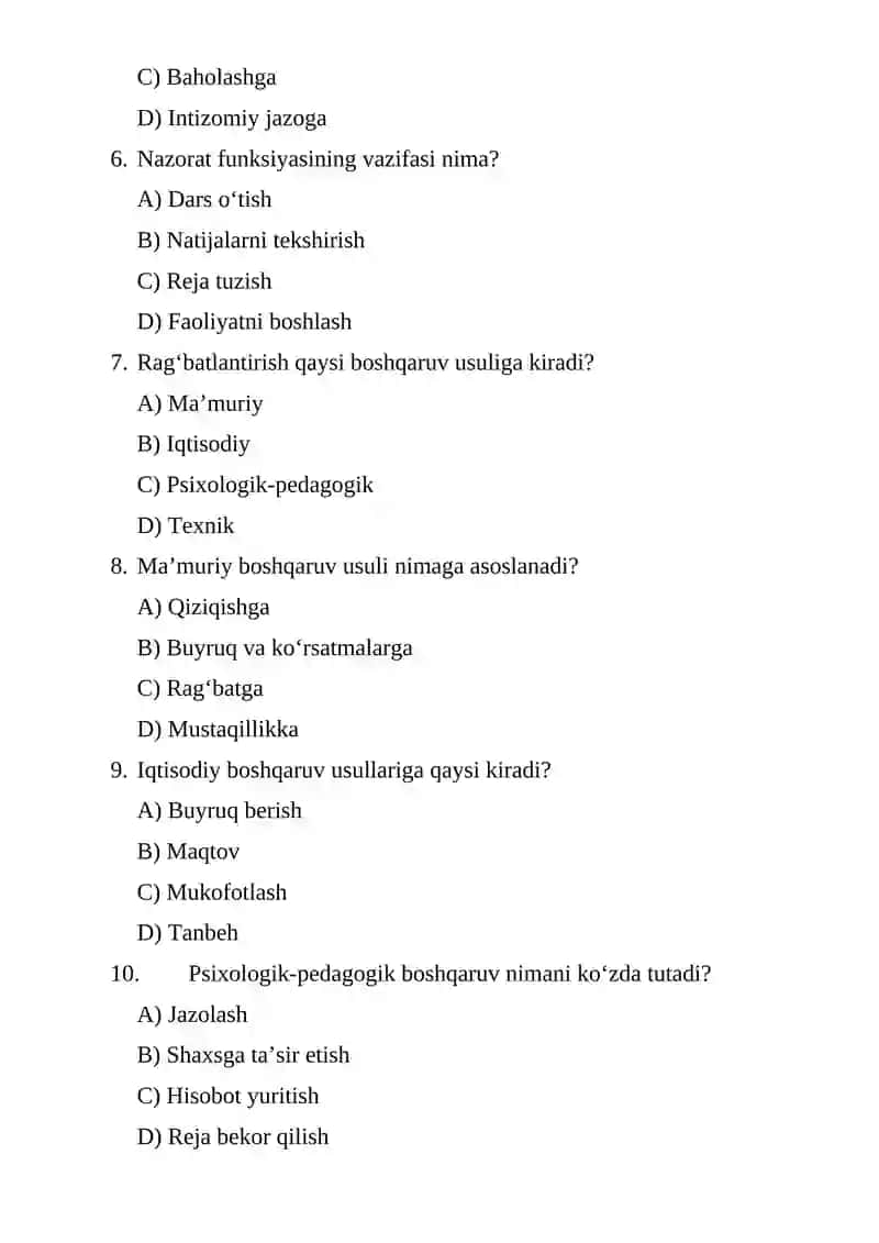 Ta’lim jarayonida boshqaruv usullari 2