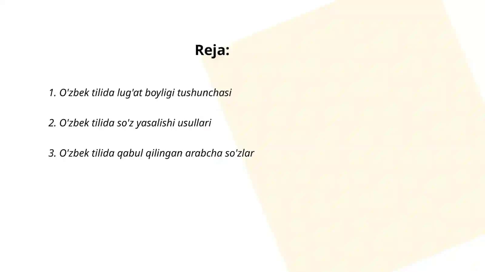 O'zbek tilining boyish manbaalari 2