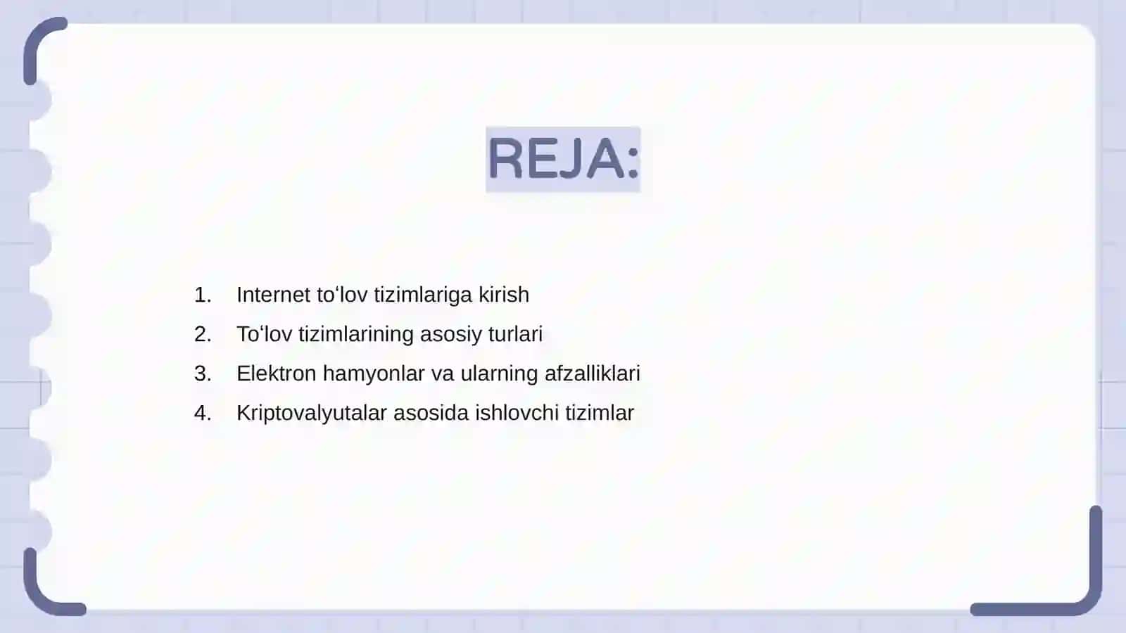 Internet tulov tizimlari va ularning ishlash texnologiyalari 2