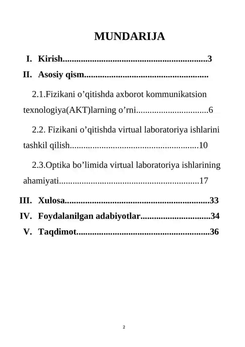 Fizikani o’qitish metodikasidan 2