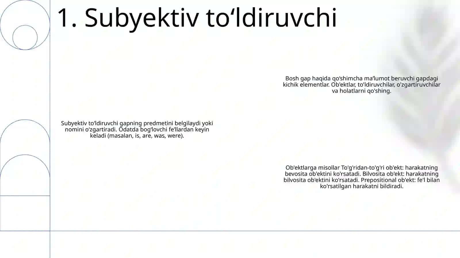 Subyektiv to‘ldiruvchi 2